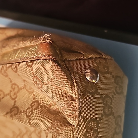 Gucci Abbey Monogram Handbag Authentic Vintage - Picture 2 of 14